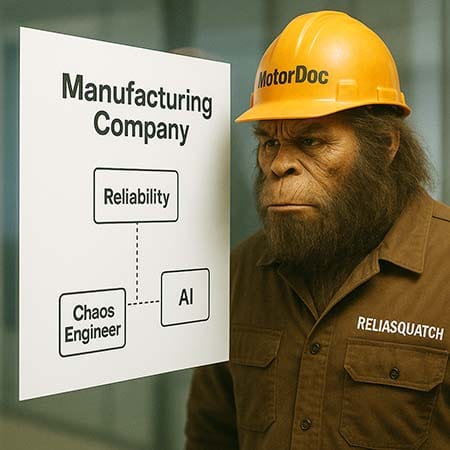 Figure 2: Chaos engineer and AI org chart in the reliability organization.