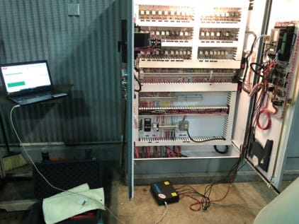 Figure 2. EMPATH connected for data collection. Equipment identification, measurement setup, and operating conditions support interpretation of the resulting evidence.