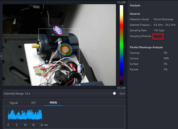 Figure 3: Visual Acoustic testing for partial discharge and corona.