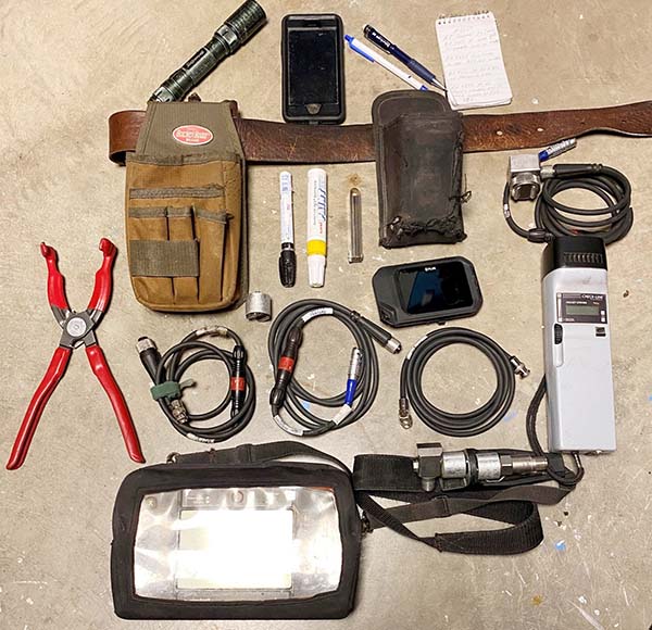 Typical data collection kit.