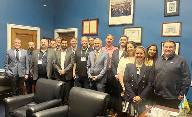 Congressman Casten (7th from the right) and the ACP Illinois team and staff