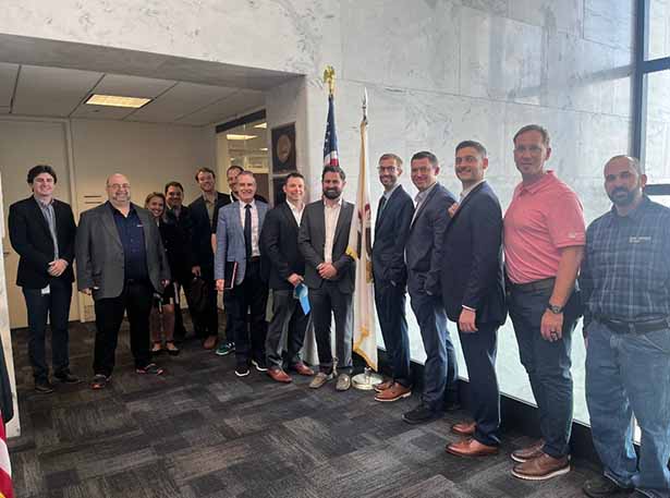 Figure 4: following a meeting in Senator Durbin's office. Far left – one of his staff on energy policy.