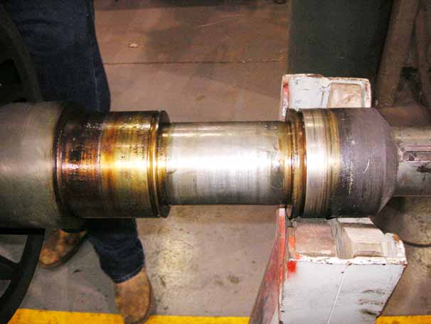 Failed Seal Surface on the Rotor