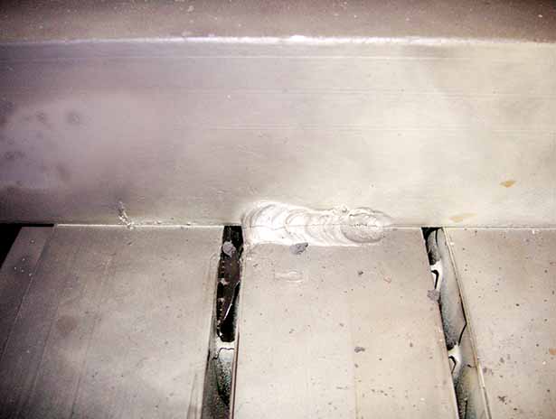 Fractured Stator Welds