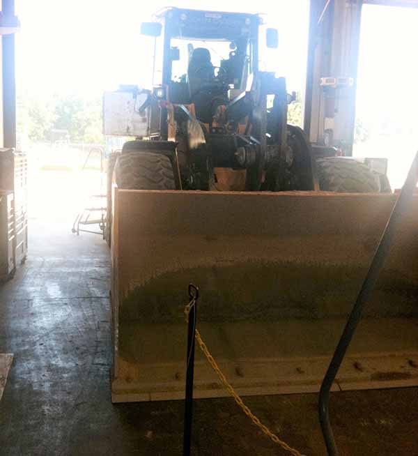 644 Tractor Hybrid Prototype Being Prepared for Testing Circa 2010