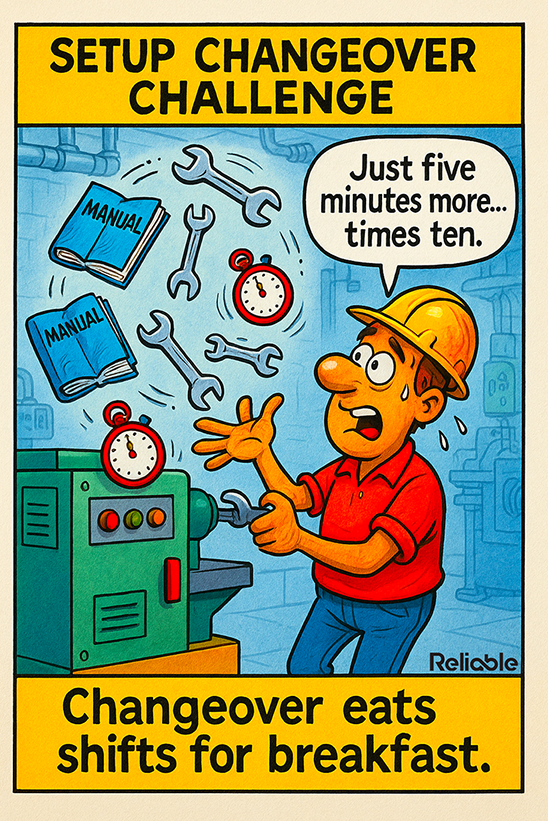 SMED changeover reduction