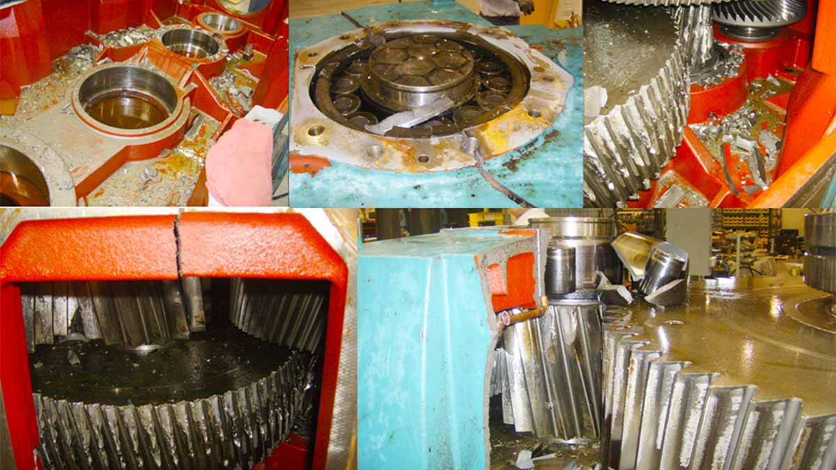 Failed gearbox
