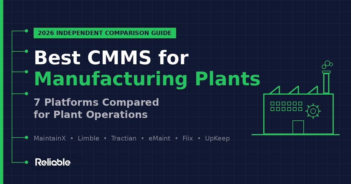 Best CMMS for Manufacturing Plants