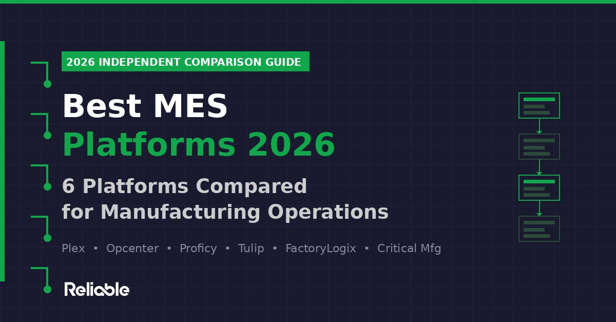Best MES Platforms for Manufacturing 2026