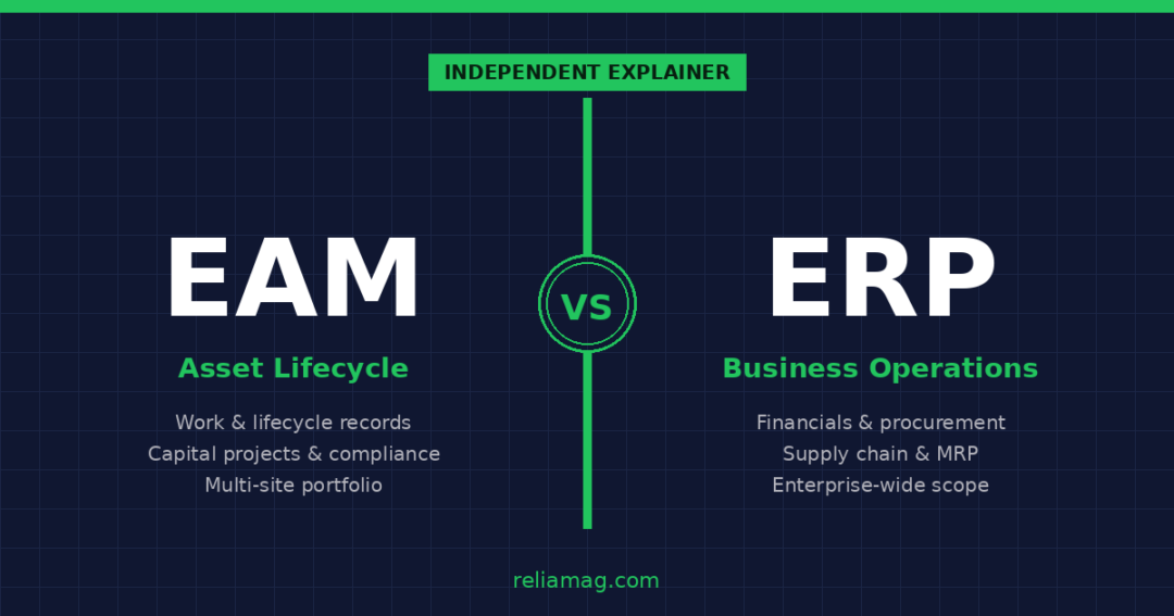 EAM vs ERP: What's the Difference, and Which One Do You Need?