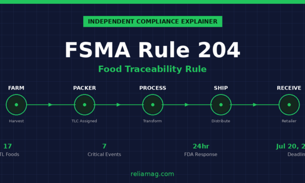 FSMA Rule 204: The Food Traceability Rule, Explained