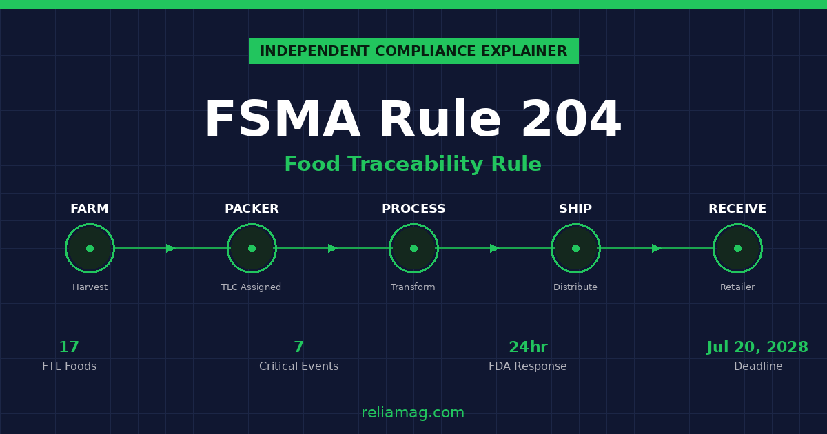 FSMA Rule 204 Compliance Guide