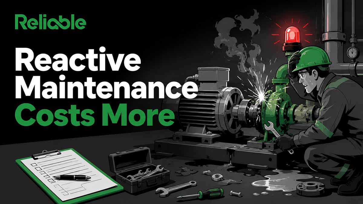 Reactive Maintenance Costs 3 to 5x More